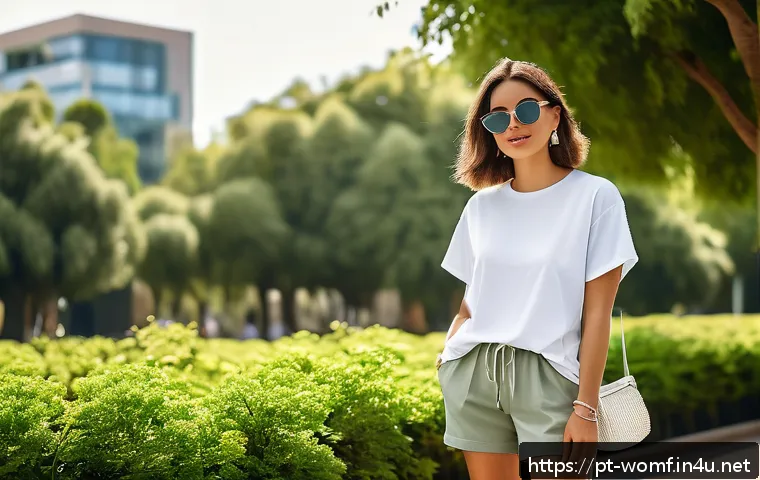 여성 여름 반바지 코디 관련 이미지 1